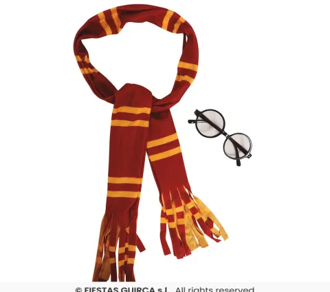 Zestaw Czarodzieja szalik okulary Harry Potter