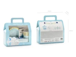 Zestaw dekoracji na Baby Shower Baby Boy w kuferku