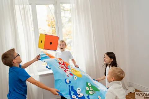 Zestaw Mata Edukacyjna Mapa Świata Zwierzęta 30 rzepów