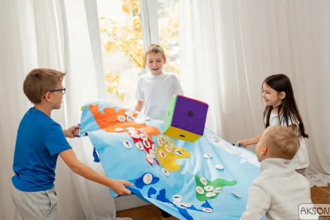 Zestaw Mata Edukacyjna Mapa Świata Zwierzęta 30 rzepów