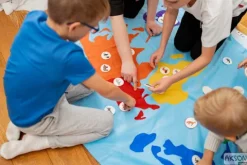 Zestaw Mata Edukacyjna Mapa Świata Zabytki 20 rzepów