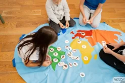 Zestaw Mata Edukacyjna Mapa Świata Zabytki 20 rzepów