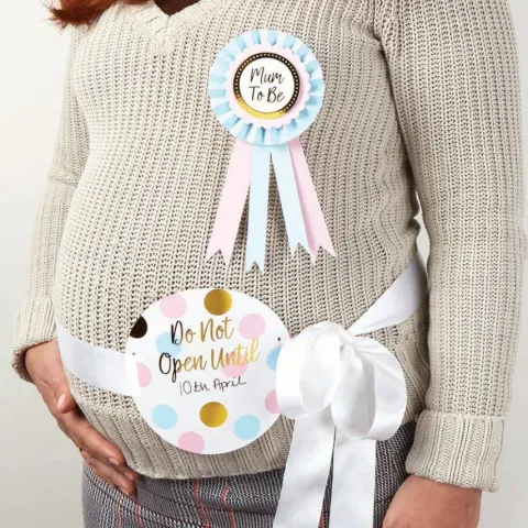 Zestaw na Baby Shower "Będę Mamą - Mum to be"