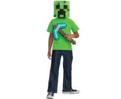 Zestaw Creeper MINECRAFT (maska + kilof)