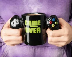 ZESTAW gracza GAME OVER kubek, podkładka, breloki