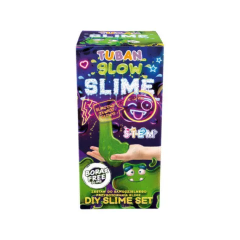 Zestaw Slime DIY Glow Slime, Świecący w ciemności