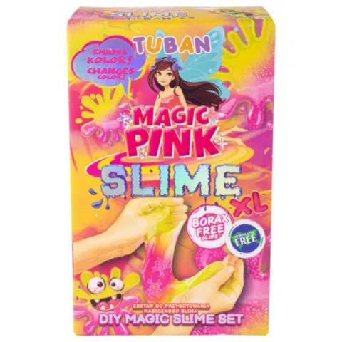 Zestaw Slime DIY Magic Pink XL, różowy zmieniający kolor
