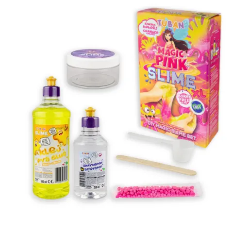 Zestaw Slime DIY Magic Pink XL, różowy zmieniający kolor