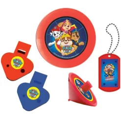 Zestaw upominkowy PSI PATROL (frisbee, breloki, gwiazdki, bączki)