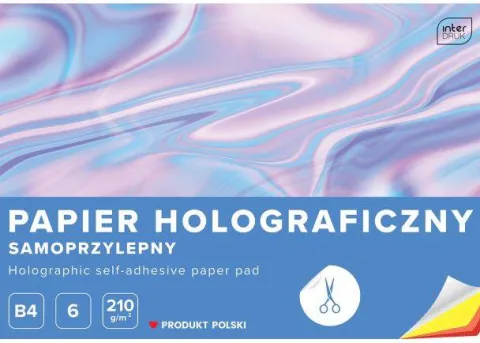 Zeszyt papierów holograficznych B4 6 kartek