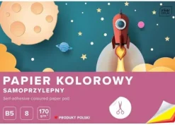 Zeszyt papierów kolorowych samoprzylepnych B5 8 kartek