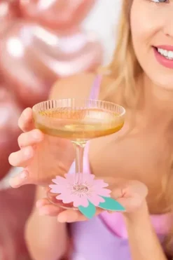 Znaczniki na kieliszki Kwiaty 10 szt.