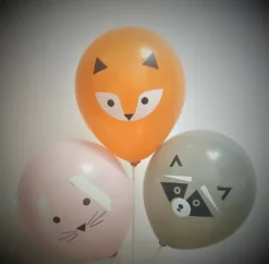 ZWIERZĄTKA balon gumowy z nadrukiem 1 szt. mix